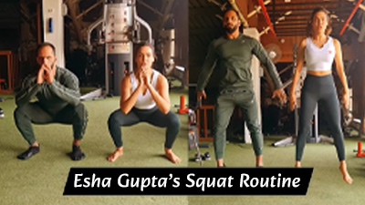 Esha Gupta Setting Fitness Goals with Next-Level Squat Routine